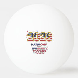 Pelota De Ping Pong Patriotic Peace Decal