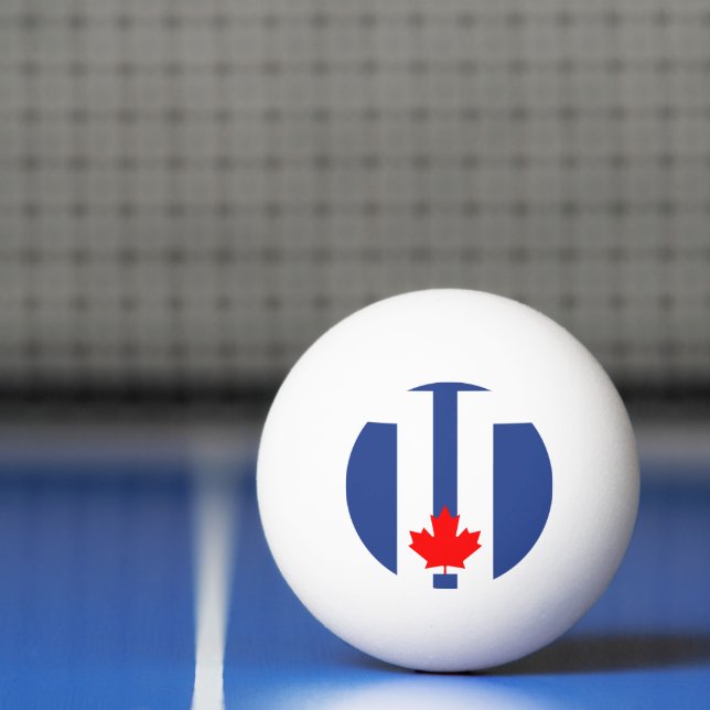 Pelota De Ping Pong Patriotic ping pong ball with Flag of Toronto (Neto)