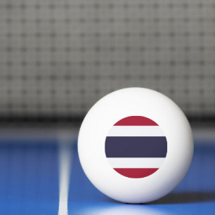 Pelota de ping pong patriótica con la bandera de T