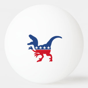 Pelota De Ping Pong Patriótico anti-política T-Rex