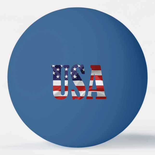 Pelota De Ping Pong Patriótico de Estados Unidos (Reverso)