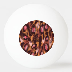 Pelota De Ping Pong Patrón animal africano de los puntos leopardo