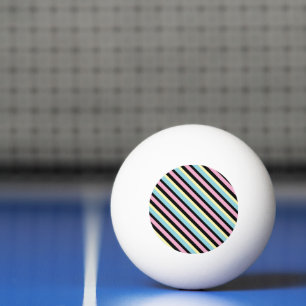 Pelota De Ping Pong Patrón de bandas de colores de Guay