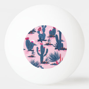 Pelota De Ping Pong Patrón de Cactus de verano dulce