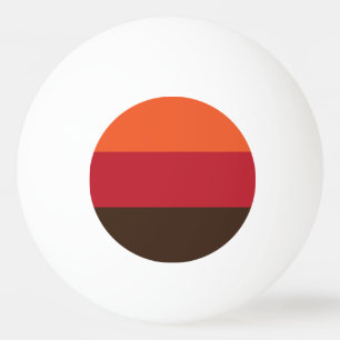 Pelota De Ping Pong Patrón de color retro 3 rayado de 70