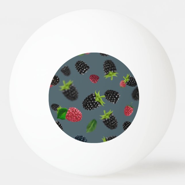Pelota De Ping Pong Patrón de frambuesa 2 (Anverso)