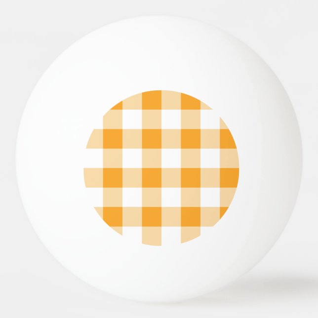 Pelota De Ping Pong Patrón de Gingham (Anverso)