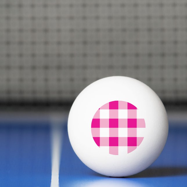 Pelota De Ping Pong Patrón de Gingham (Neto)