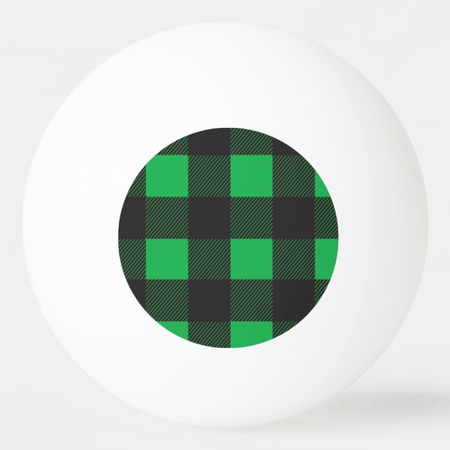 Pelota De Ping Pong Patrón de platillos verdes (Anverso)
