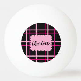Pelota De Ping Pong Patrón de rayas frescas
