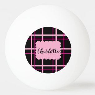 Pelota De Ping Pong Patrón de rayas frescas