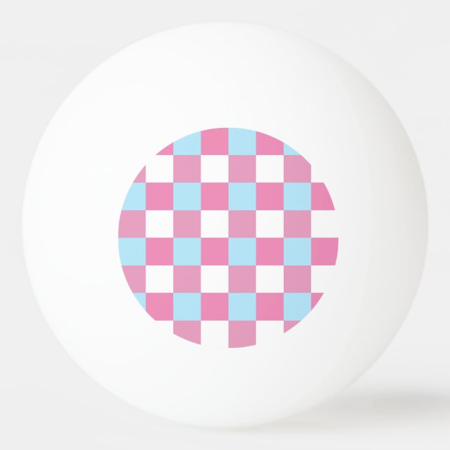 Pelota De Ping Pong Patrón de tablero de ajedrez (Anverso)