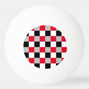 Pelota De Ping Pong Patrón de tablero de ajedrez editable