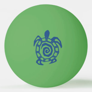 Pelota De Ping Pong Patrón de tortuga verde