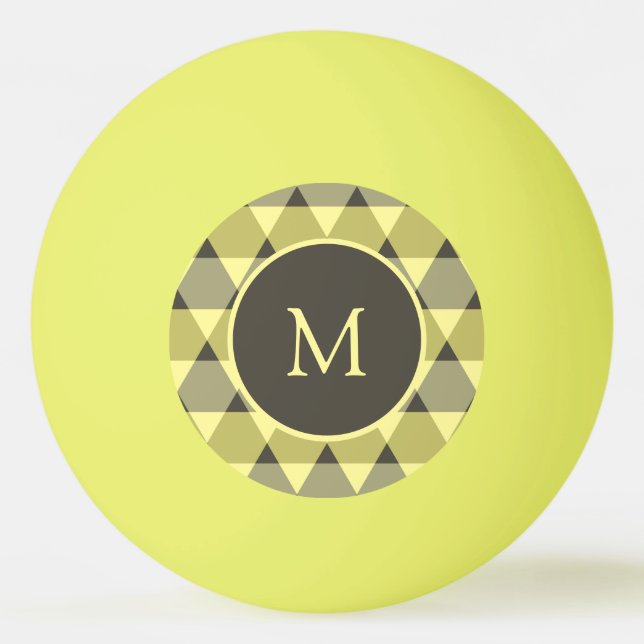 Pelota De Ping Pong Patrón de triángulos (Anverso)