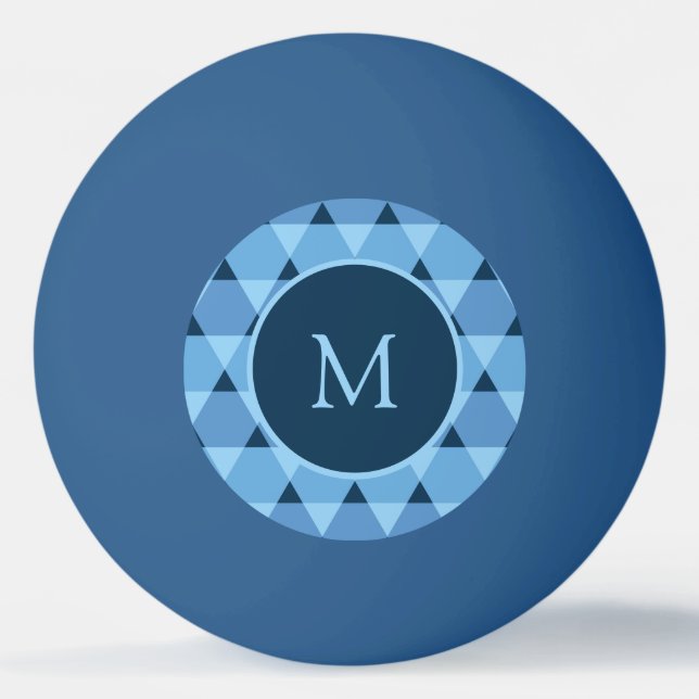 Pelota De Ping Pong Patrón de triángulos (Anverso)