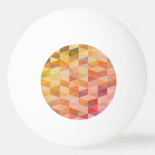 Pelota De Ping Pong Patrón geométrico de triángulo suave