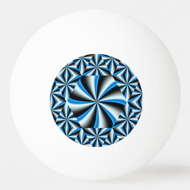 Pelota De Ping Pong Patrón hexagonal degradado (Reverso)