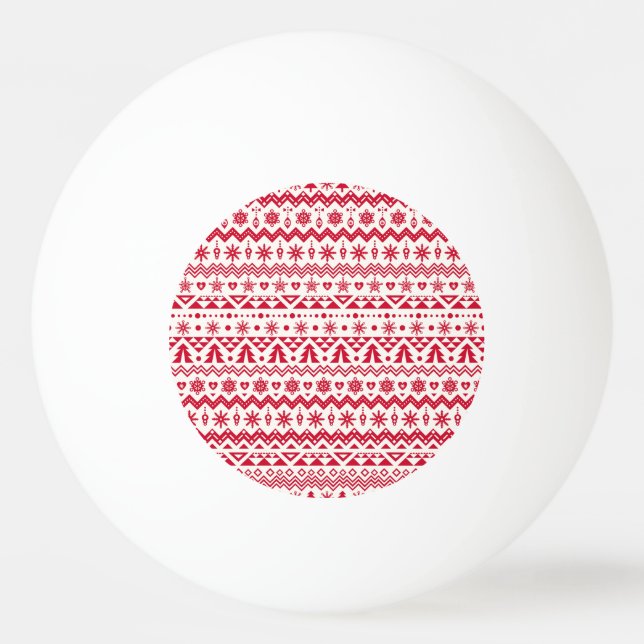 Pelota De Ping Pong Patrón sin fisuras de los Navidades festivos. (Anverso)