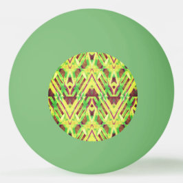 Pelota De Ping Pong Patrón verde y marrón