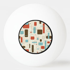 Pelota De Ping Pong Patrón Vintage Retro Art Déco