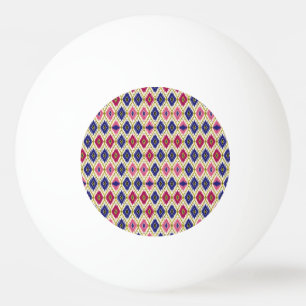 Pelota De Ping Pong Patrones geométricos: Ilustra textil tradicional