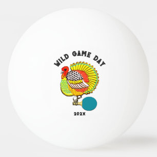 Pelota De Ping Pong Pavo de Acción de Gracias Dibujos Animados