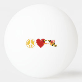Pelota De Ping Pong Paz, amor Maryland