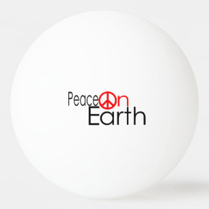 Pelota De Ping Pong Paz en la Tierra