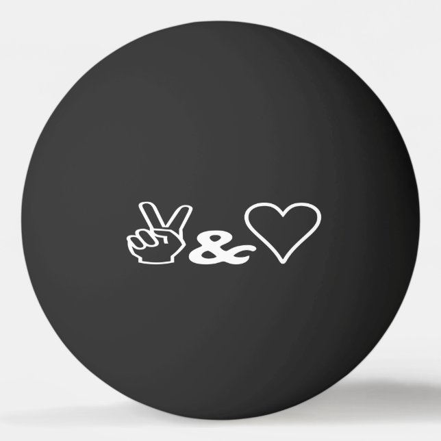 Pelota De Ping Pong Paz y amor Ping Pong Ball (Anverso)