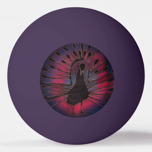 Pelota De Ping Pong Peacock (Anverso)
