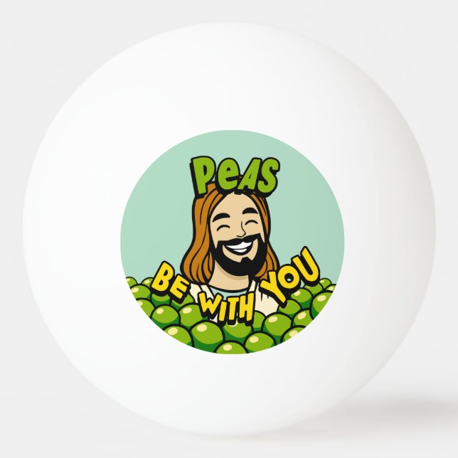 Pelota De Ping Pong Peas estar contigo (Anverso)