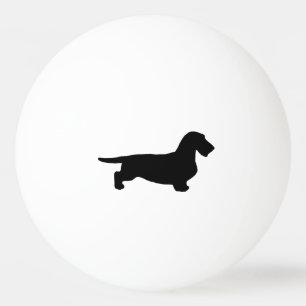 Pelota De Ping Pong Pelo duro de Dachshund - Silhouette 1