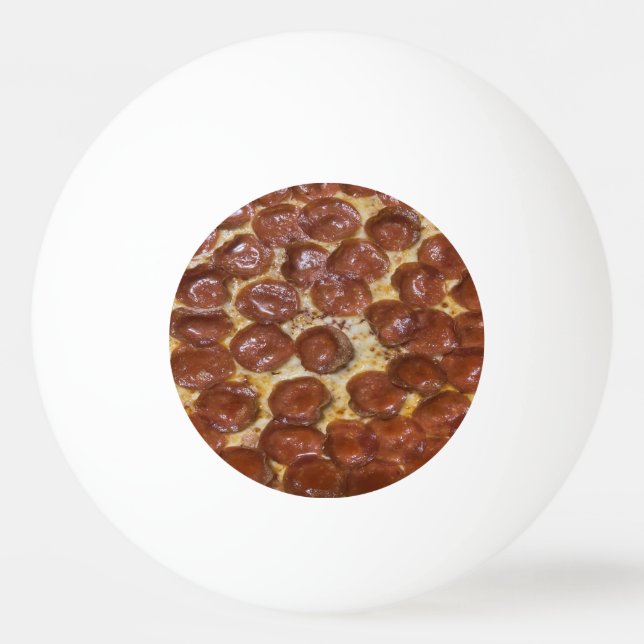 Pelota De Ping Pong Pepperoni Pizza (Anverso)