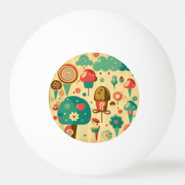 Pelota De Ping Pong Pequeños niños de diseño retro-tradicional Ping Po