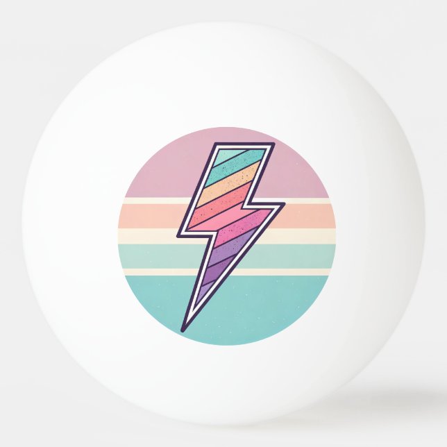 Pelota De Ping Pong Perno Retro Estriado (Anverso)