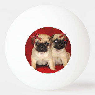 Pelota De Ping Pong Perritos del barro amasado del navidad