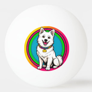 Pelota De Ping Pong Perro Animado Adorable con Collar