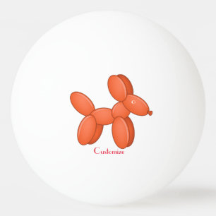 Pelota De Ping Pong Perro con globo cúbico Thunder_Cove