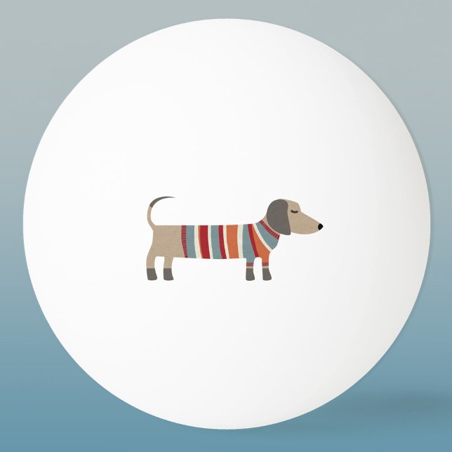 Pelota De Ping Pong Perro Dachshund Sausage (Fun Dachshund Wiener Sausage Dog ping pong ball)