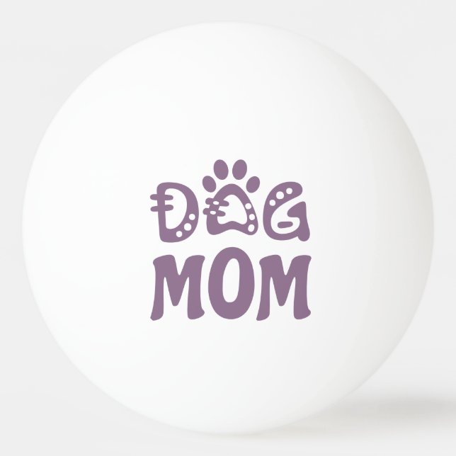 Pelota De Ping Pong Perro Mamá (Anverso)