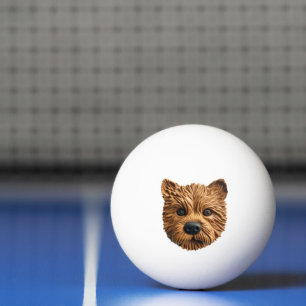 Pelota De Ping Pong Perro Terrier Australiano Inspirado en 3D