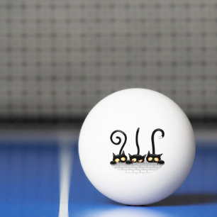Pelota De Ping Pong Personajes traviesos, lúgubres y divertidos
