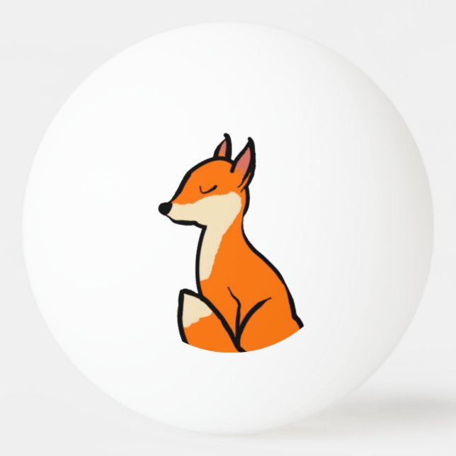Pelota De Ping Pong Personalizable Fox (Anverso)