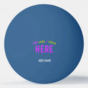 PELOTA DE PING PONG PERSONALIZABLE MODERNO ELEGANTE AZUL VERIFICADO MA
