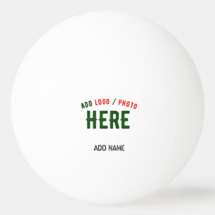 PELOTA DE PING PONG PERSONALIZABLE MODERNO ESTILO BLANCO VERIFICADO MA