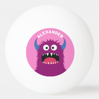Pelota De Ping Pong Personalización de monstruo morado