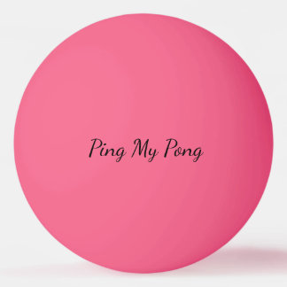 Pelota de Ping Pong Personalizada Ping My Pong