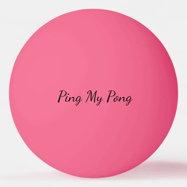 Pelota de Ping Pong Personalizada Ping My Pong (Reverso)