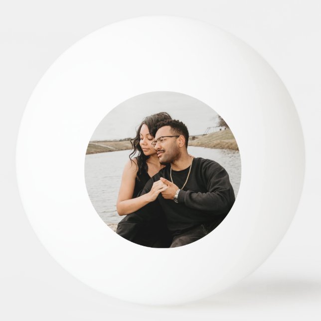 Pelota De Ping Pong Personalizado Couple Photo Keepsake (Anverso)
